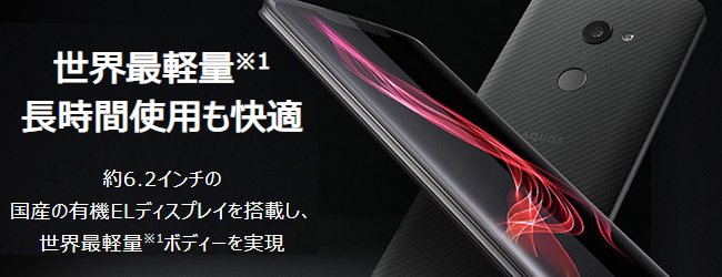 AQUOS ZERO説明画像